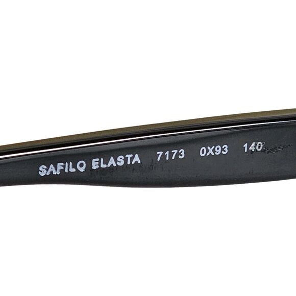 Safilo Unisex Eyeglasses Elasta 7173 OX93 52-18 140 Black/gun Metal FRAMES ONLY - Picture 11 of 15